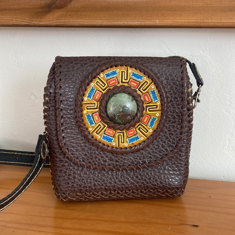 Handmade Leather Oaxacan Purse